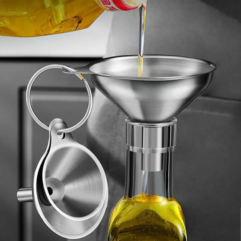 Kitchen Gadgets New - 3 قطعة مجموعة قمع المطبخ الفولاذ