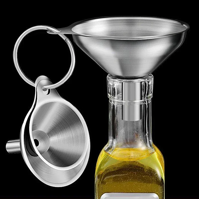 3/5 قطعة قمع المطبخ الفولاذ ال - مراجعة Kitchen Gadgets New وسعره