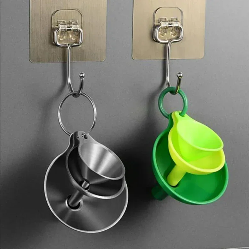3/5 قطعة قمع المطبخ الفولاذ ال - مراجعة Kitchen Gadgets New وسعره