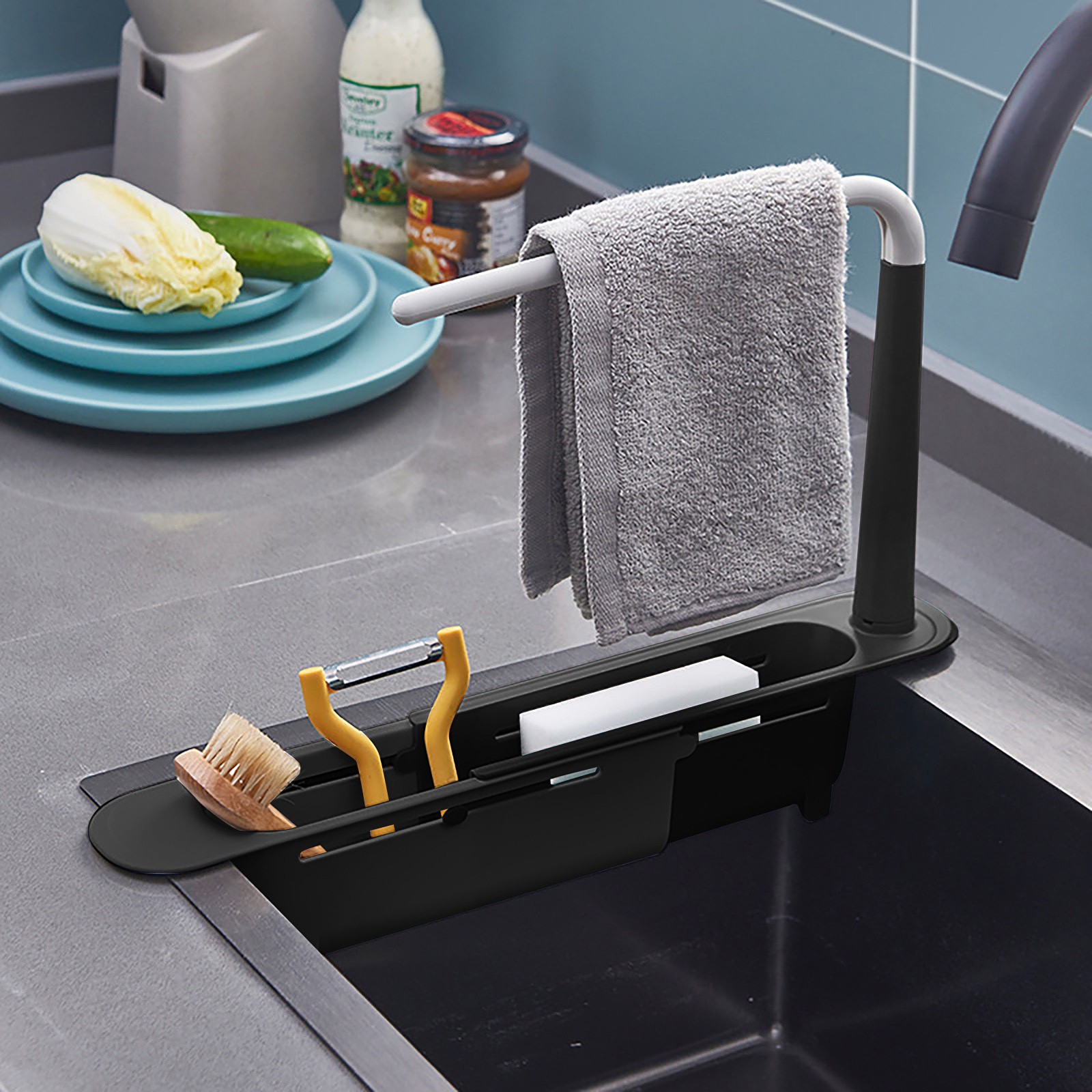 تجفيف بالوعة Elescopic ، منظم  - مراجعة Kitchen Gadgets Everyone Needs وسعره
