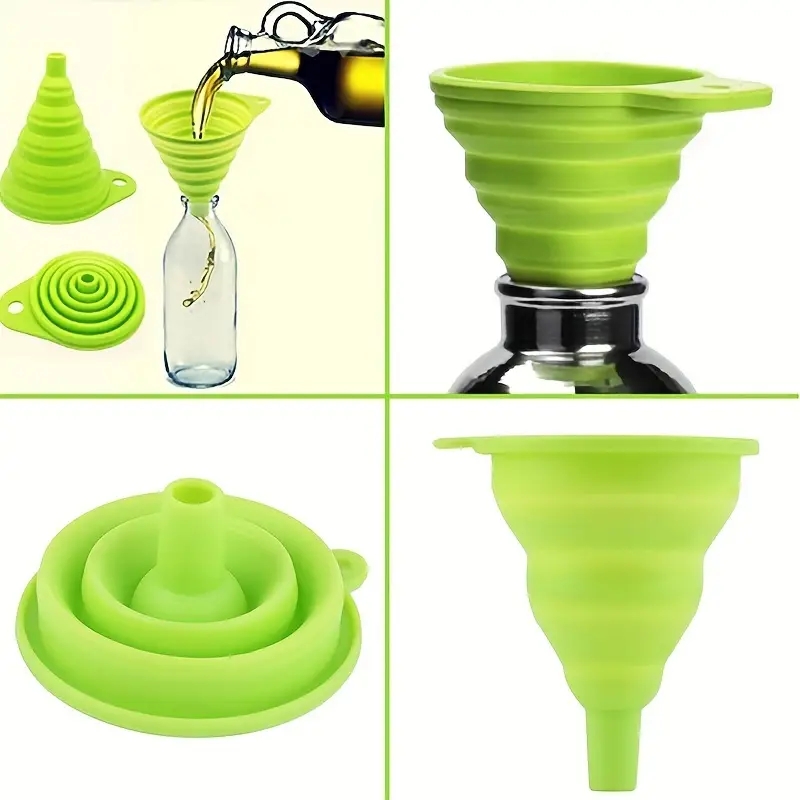 قمع سيليكون قابل للطي متعدد ال - مراجعة Kitchen Gadgets New وسعره