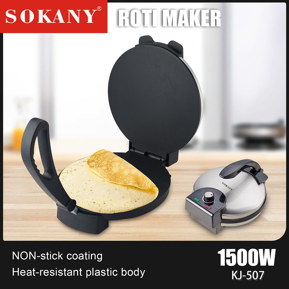 صانعة كريب كهربائية غير لاصقة  - مراجعة Kitchen Gadgets Roti Maker وسعره
