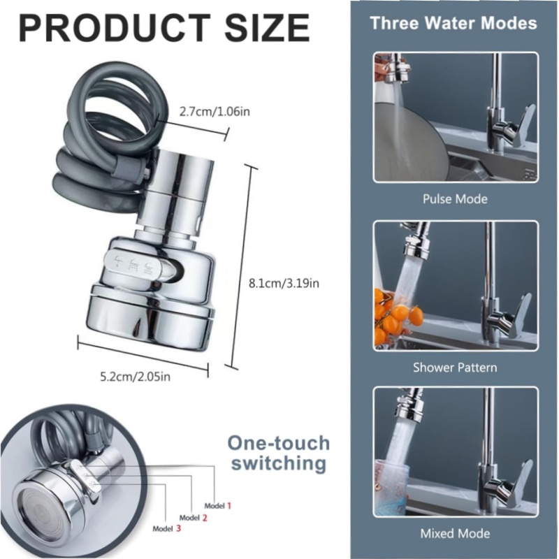 جديد 3 طرق بالوعة صنبور 360 در - مراجعة Kitchen Gadgets Everyone Needs وسعره