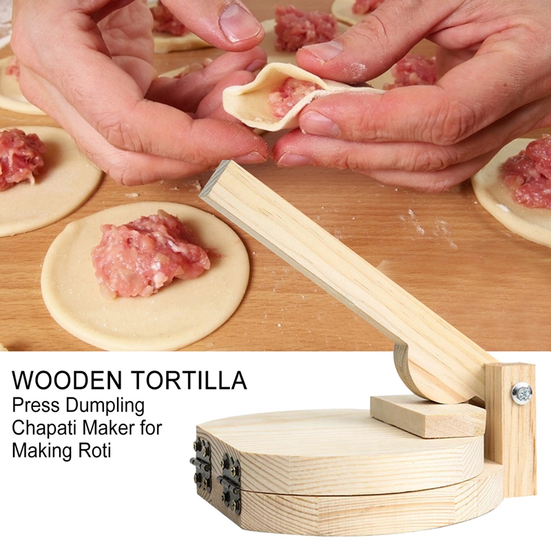 أداة ضغط خشبية لصنع التورتيلا  - مراجعة Kitchen Gadgets Roti Maker وسعره