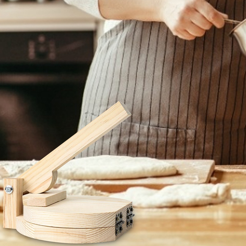 أداة ضغط خشبية لصنع التورتيلا  - مراجعة Kitchen Gadgets Roti Maker وسعره